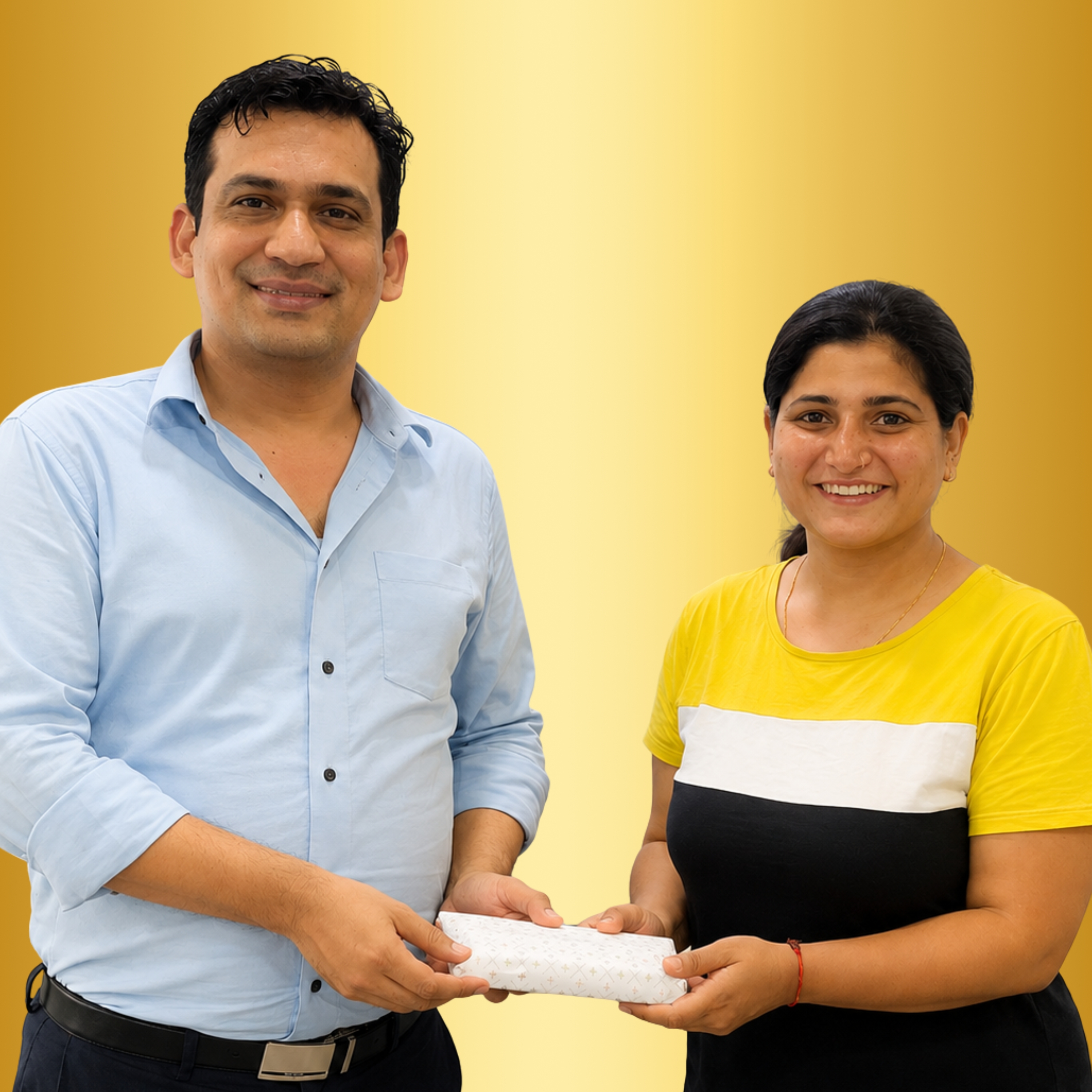 Ranjana Berry with Chetan Sir